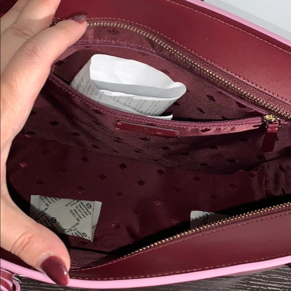 Kate Spade Patti Leather Tote Shoulder Bag rare edition - Picture 6 of 7